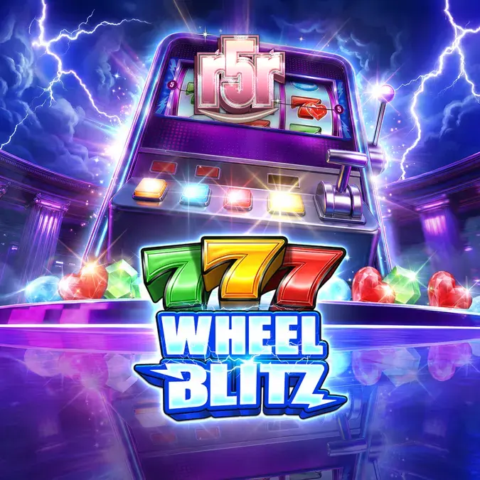 Interface brilhante e colorida do jogo de slot 777 Wheel Blitz